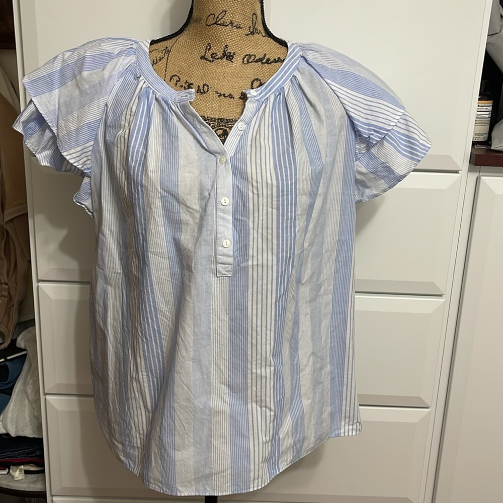 Gibson Latimer Cute Cotton Blouse XL
